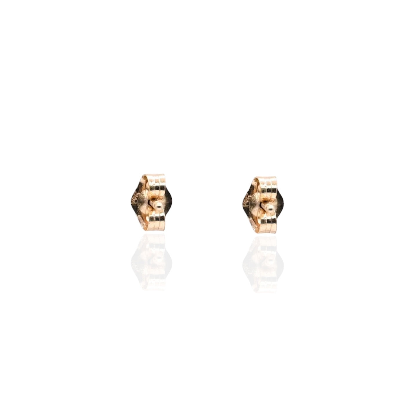 Oval Citrine Basket Set Earrings 14K Yellow Gold with Butterfly Backs