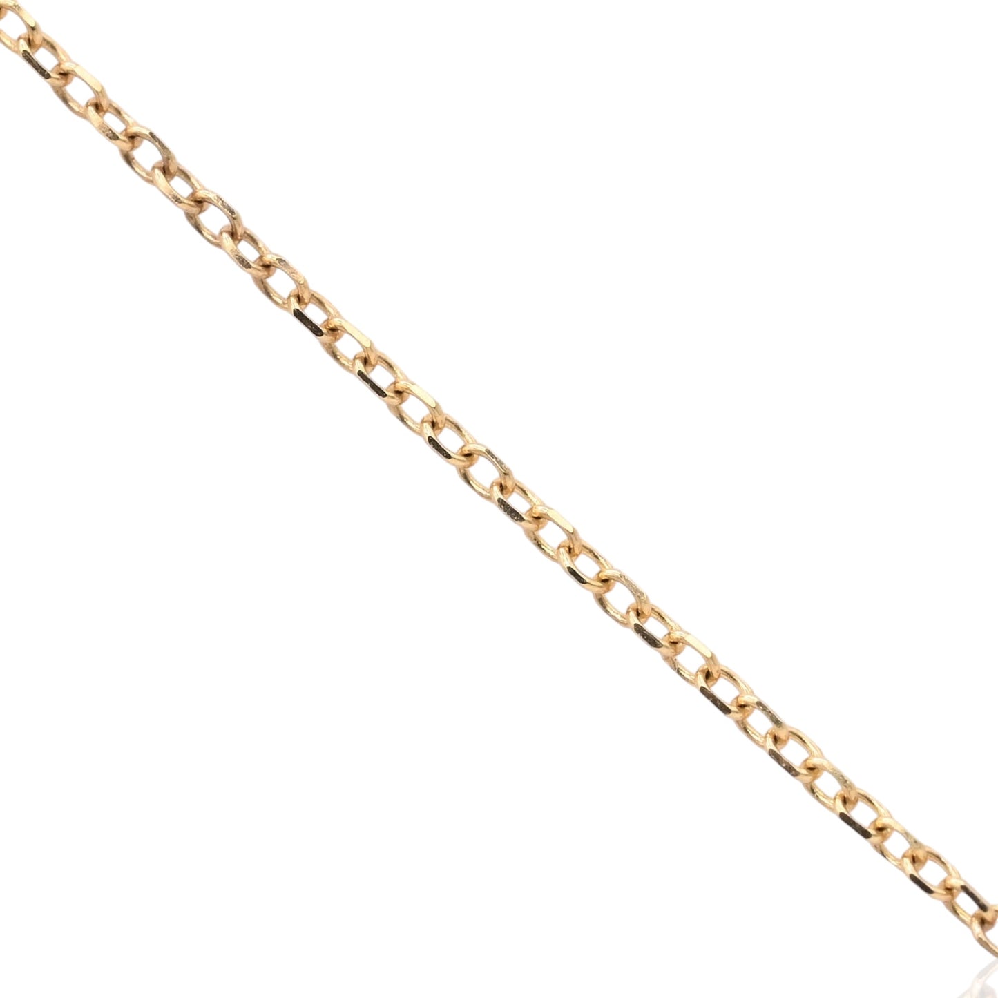 East to West Bezel Blue Topaz Necklace 14K Yellow Gold Adjustable Diamond Cut Chain 16.25in, 17.25in, and 18.25in 1.30cttw