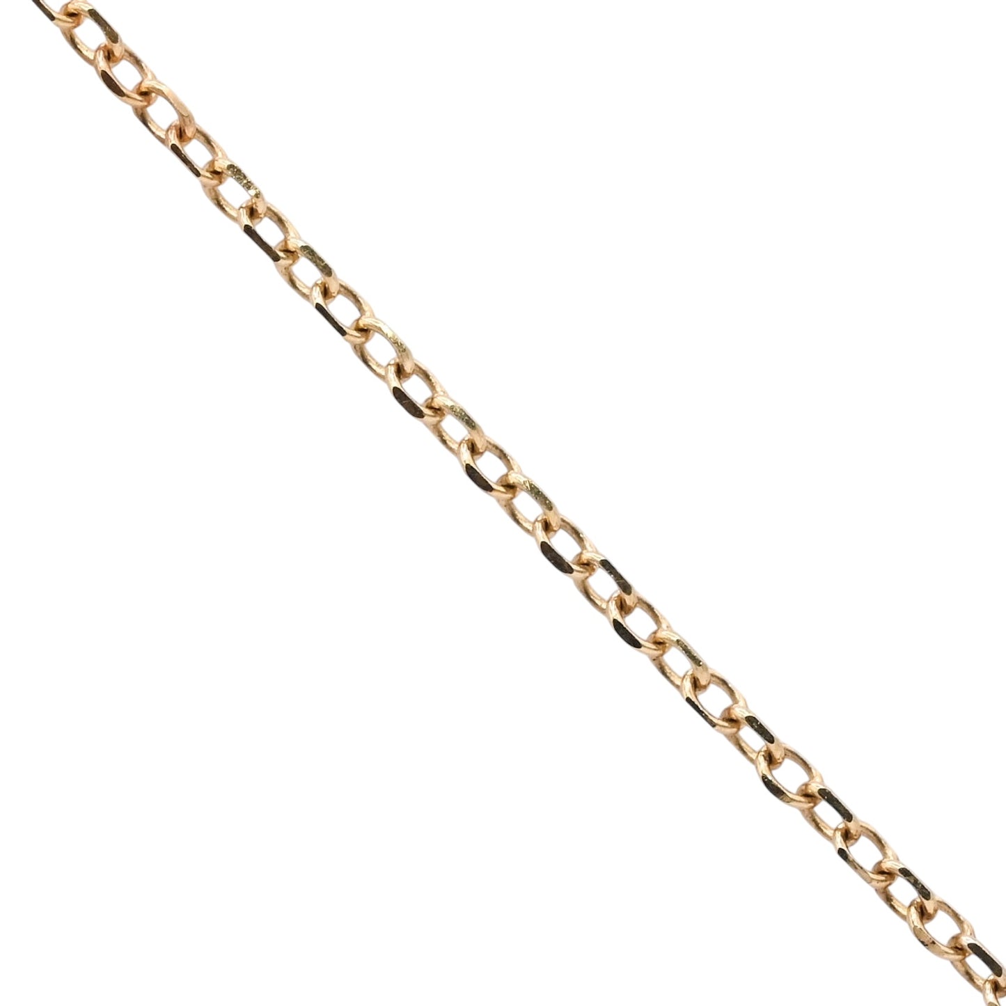 East to West Bezel Garnet Necklace 14K Yellow Gold Adjustable Diamond Cut Chain 16.25in, 17.25in, and 18.25in 1.25cttw