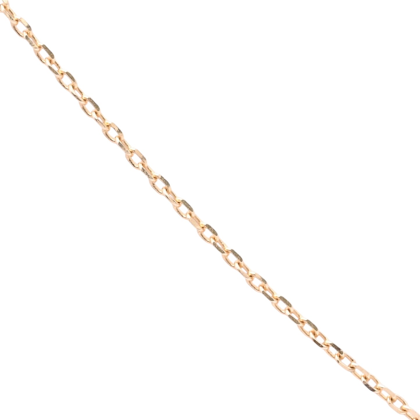Dainty Arrow Necklace 14K Yellow Gold on Adjustable 15.75in-18in Diamond Cut Cable Chain