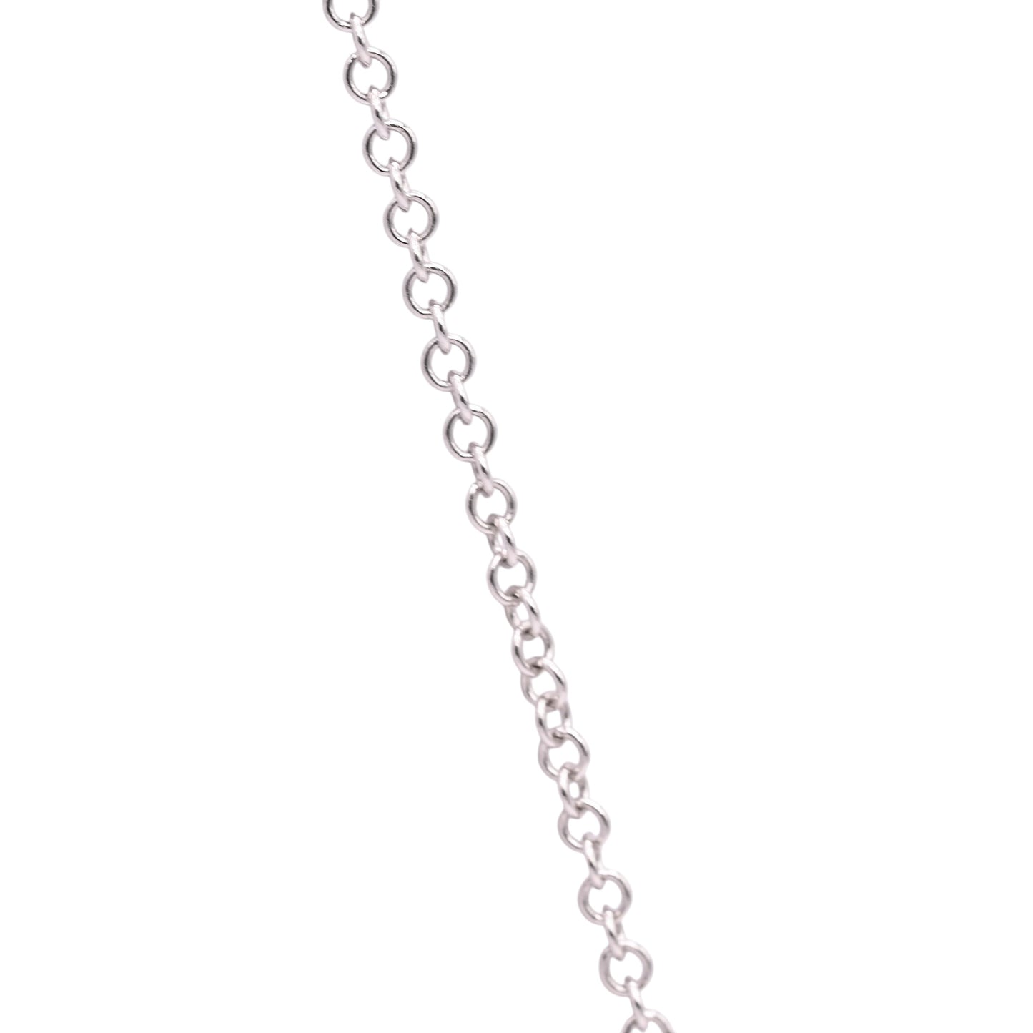 Curve Bar Diamond Necklace 14K White Gold with Adjustable Cable Chain 16in, 17in, and 18in 0.08cttw