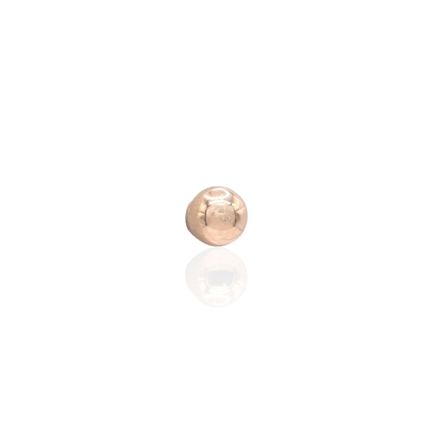 5mm Lightweight Ball Stud Earrings 14K Yellow Gold Butterfly Backs