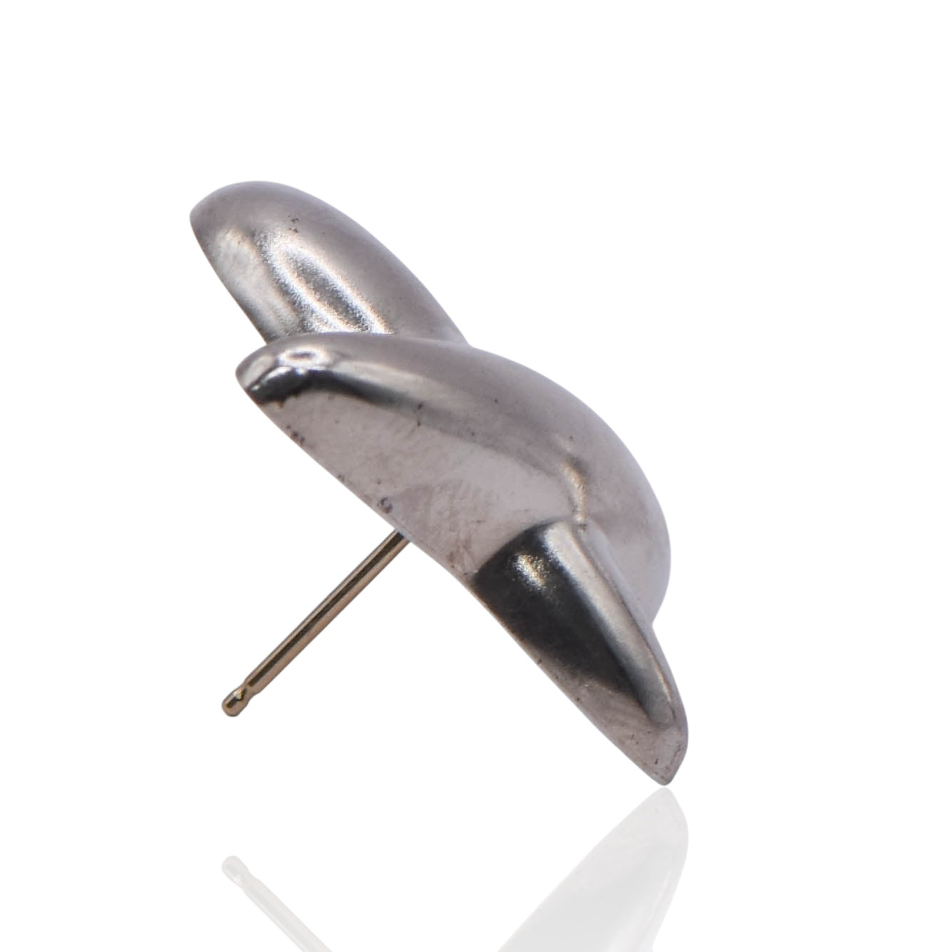 Vintage X Chunky Stud Post Sterling Silver Earrings