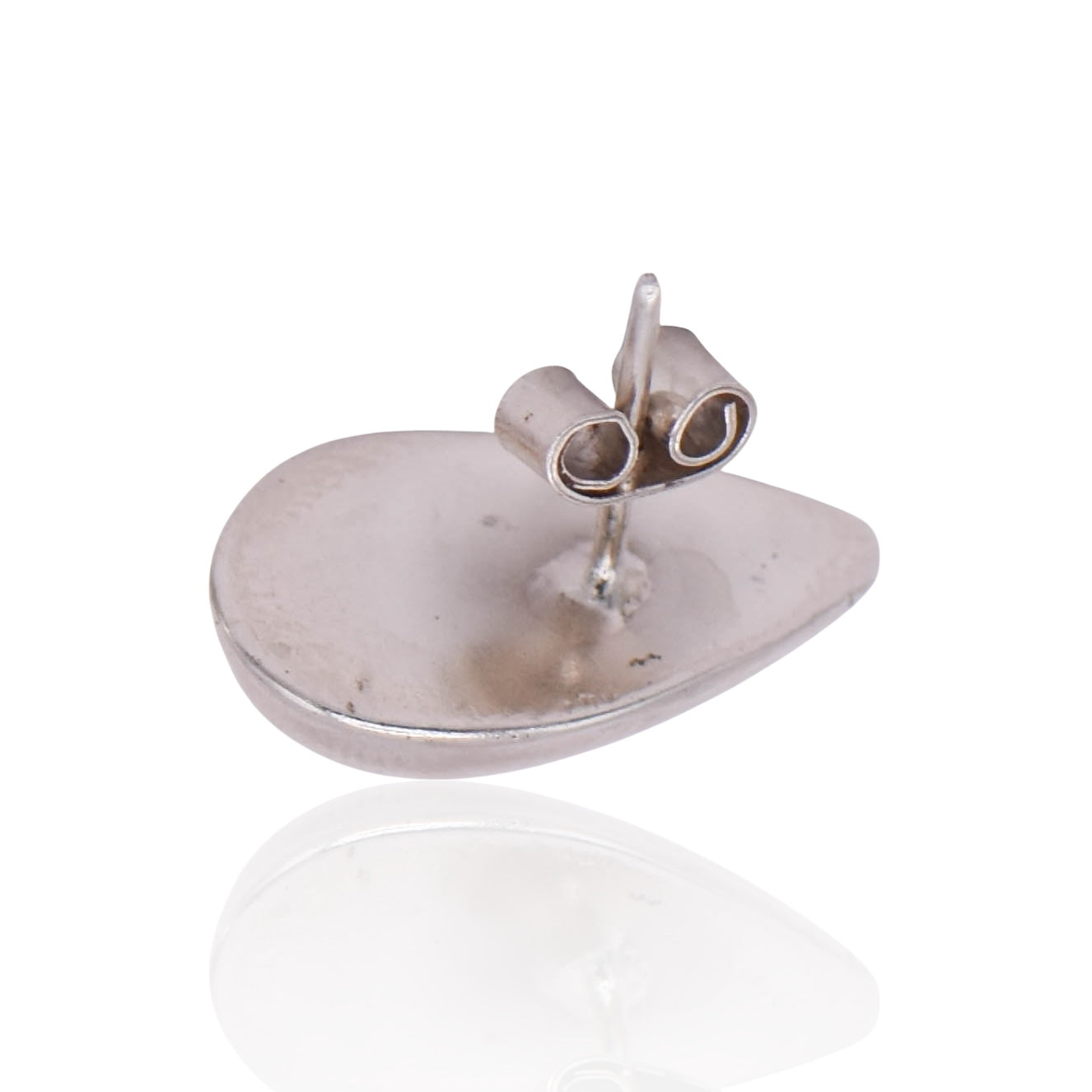 Vintage Bubble Teardrop Post Sterling Silver Earrings