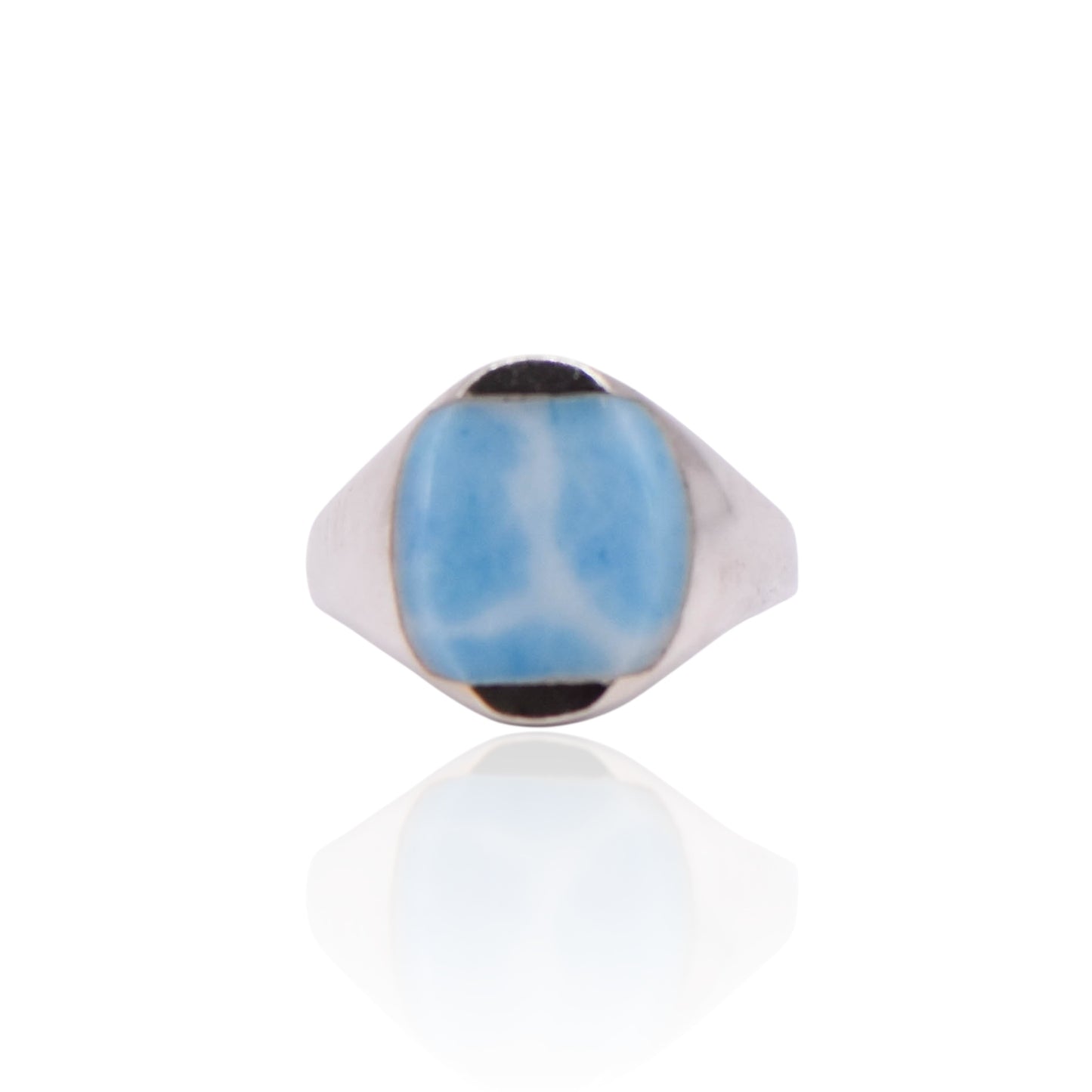 Vintage Light Blue Larimar Sterling Silver Ring