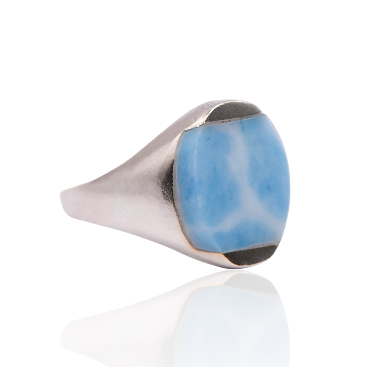 Vintage Light Blue Larimar Sterling Silver Ring