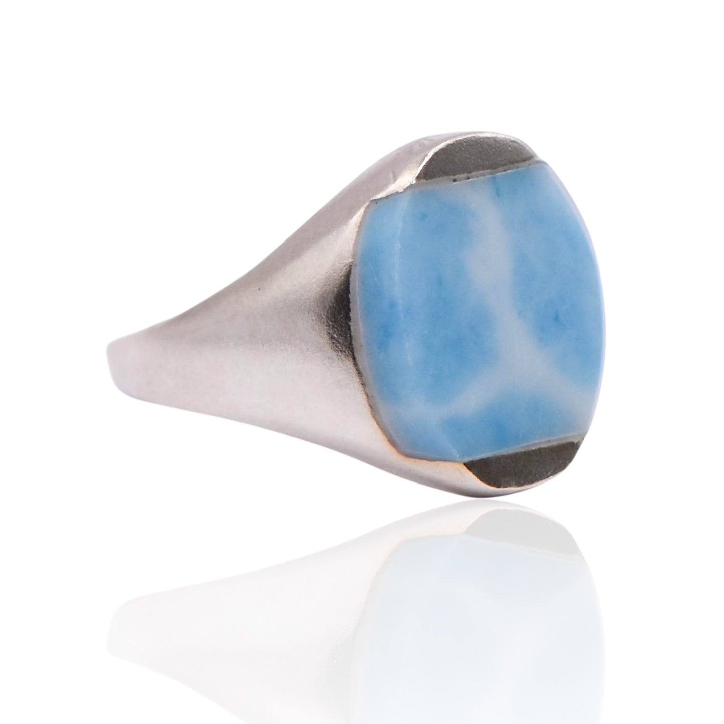 Vintage Light Blue Larimar Sterling Silver Ring