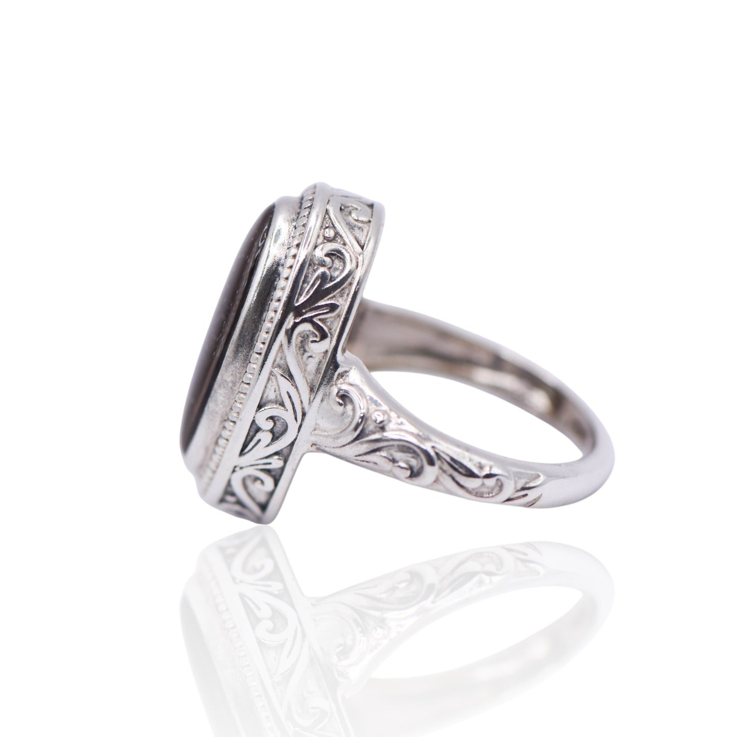 Vintage Ammolite Sterling Silver Ring