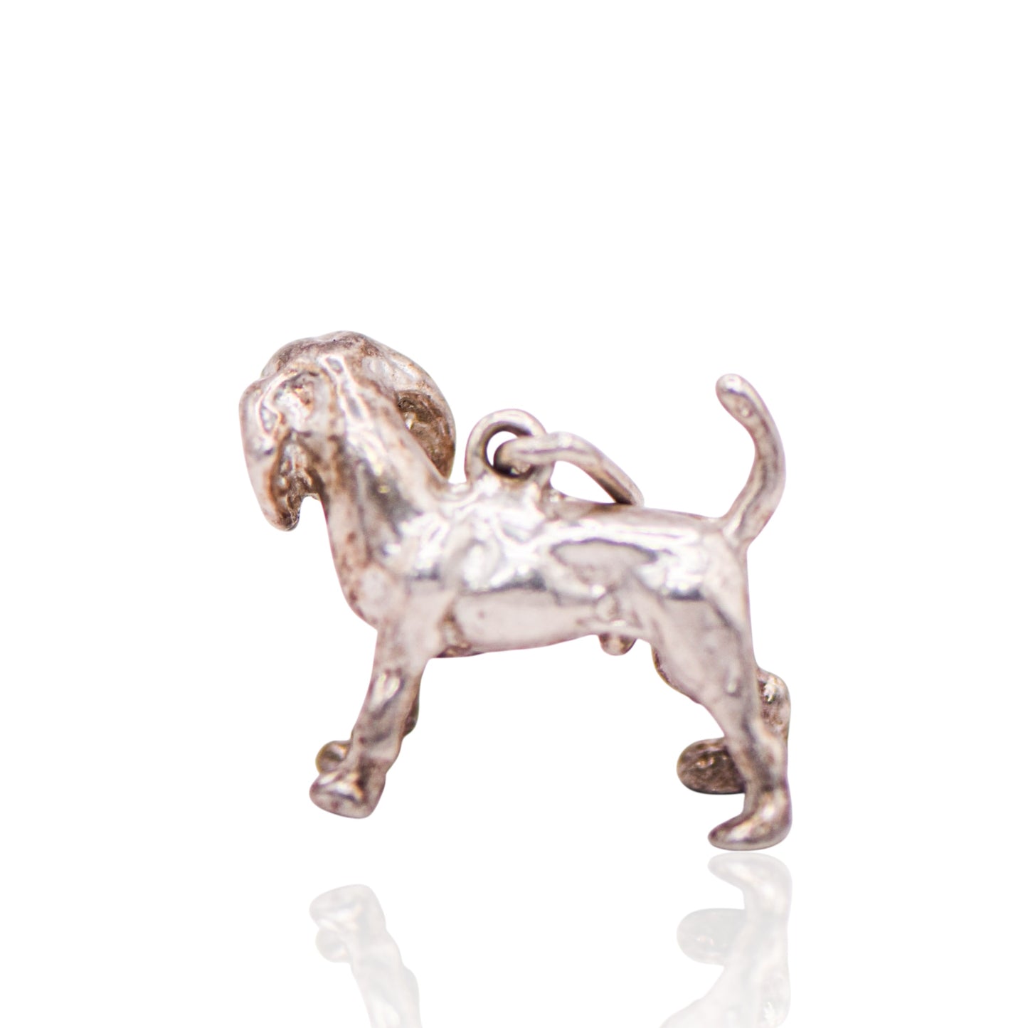 Vintage Dog Sterling Silver Pendant