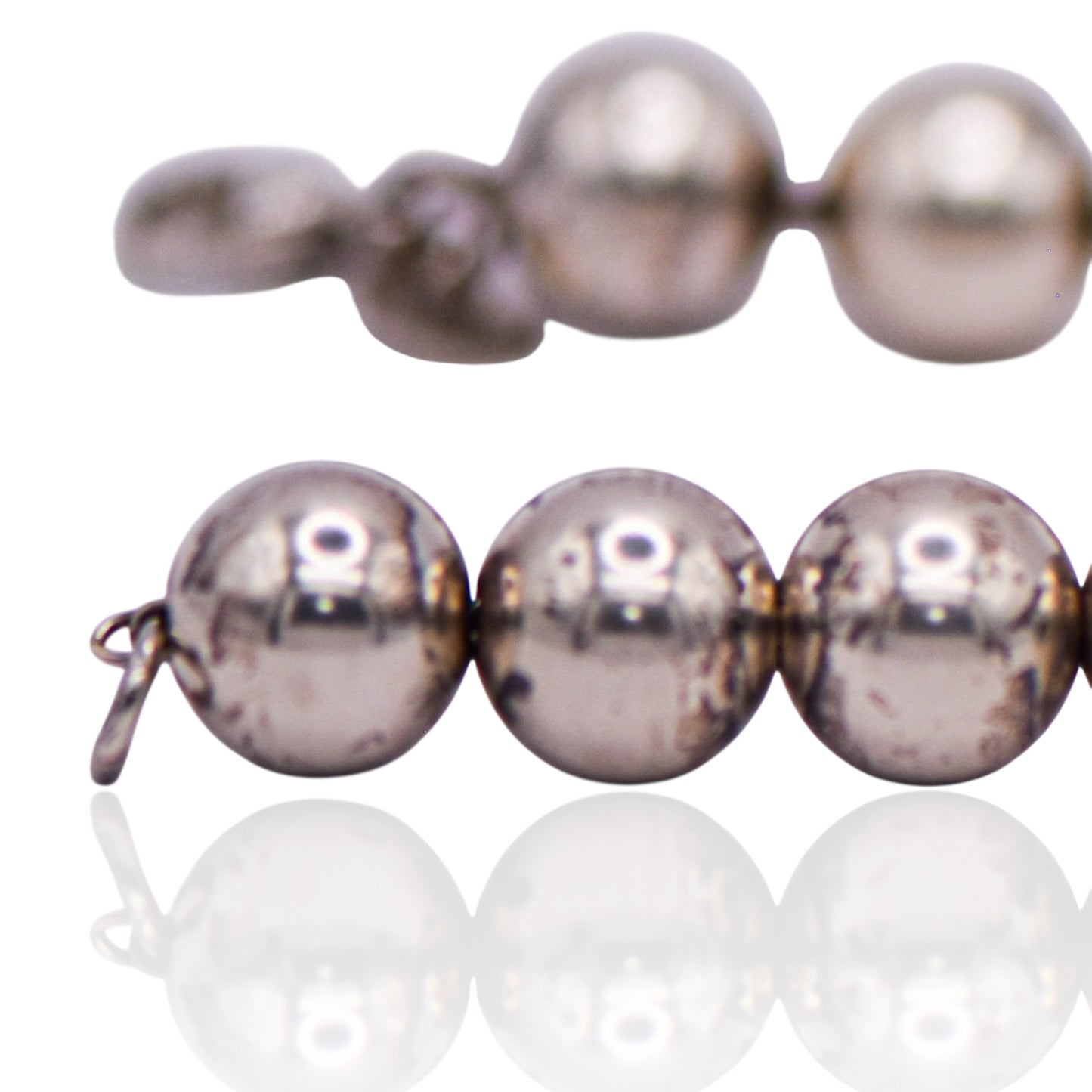 Vintage 19 Silver Balls Bracelet