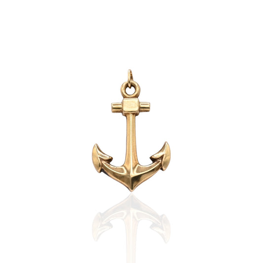 Anchor Pendant 14K Yellow Gold