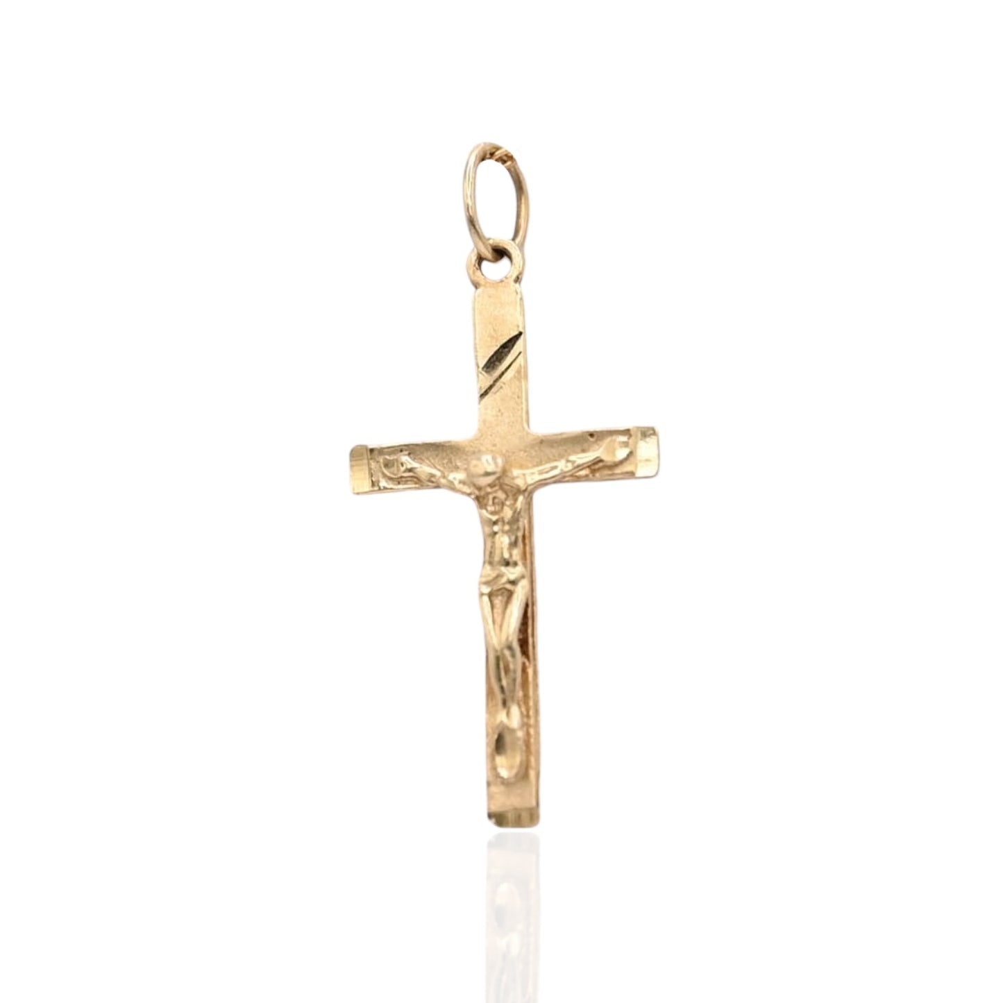 Crucifix Pendant 14K Yellow Gold
