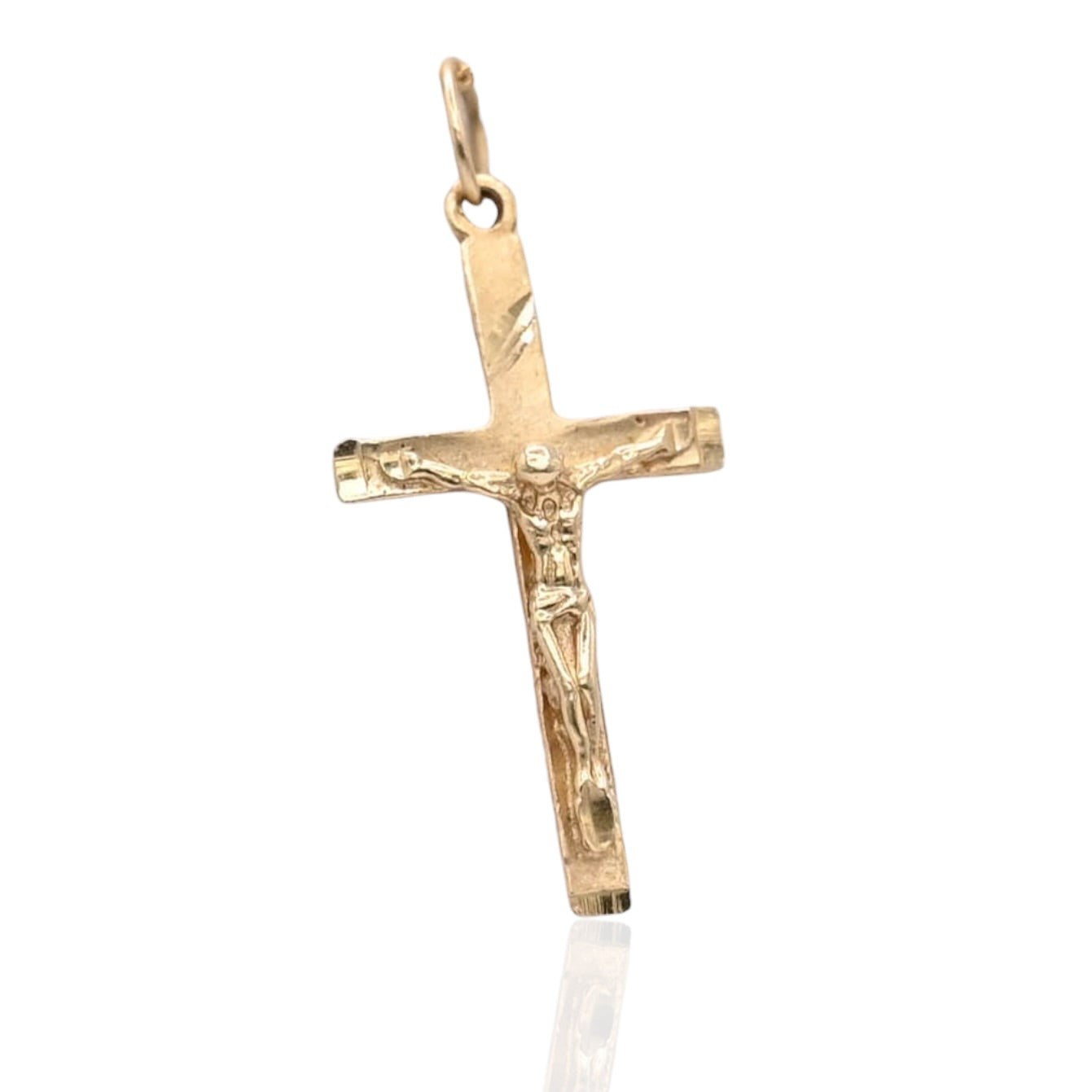Crucifix Pendant 14K Yellow Gold