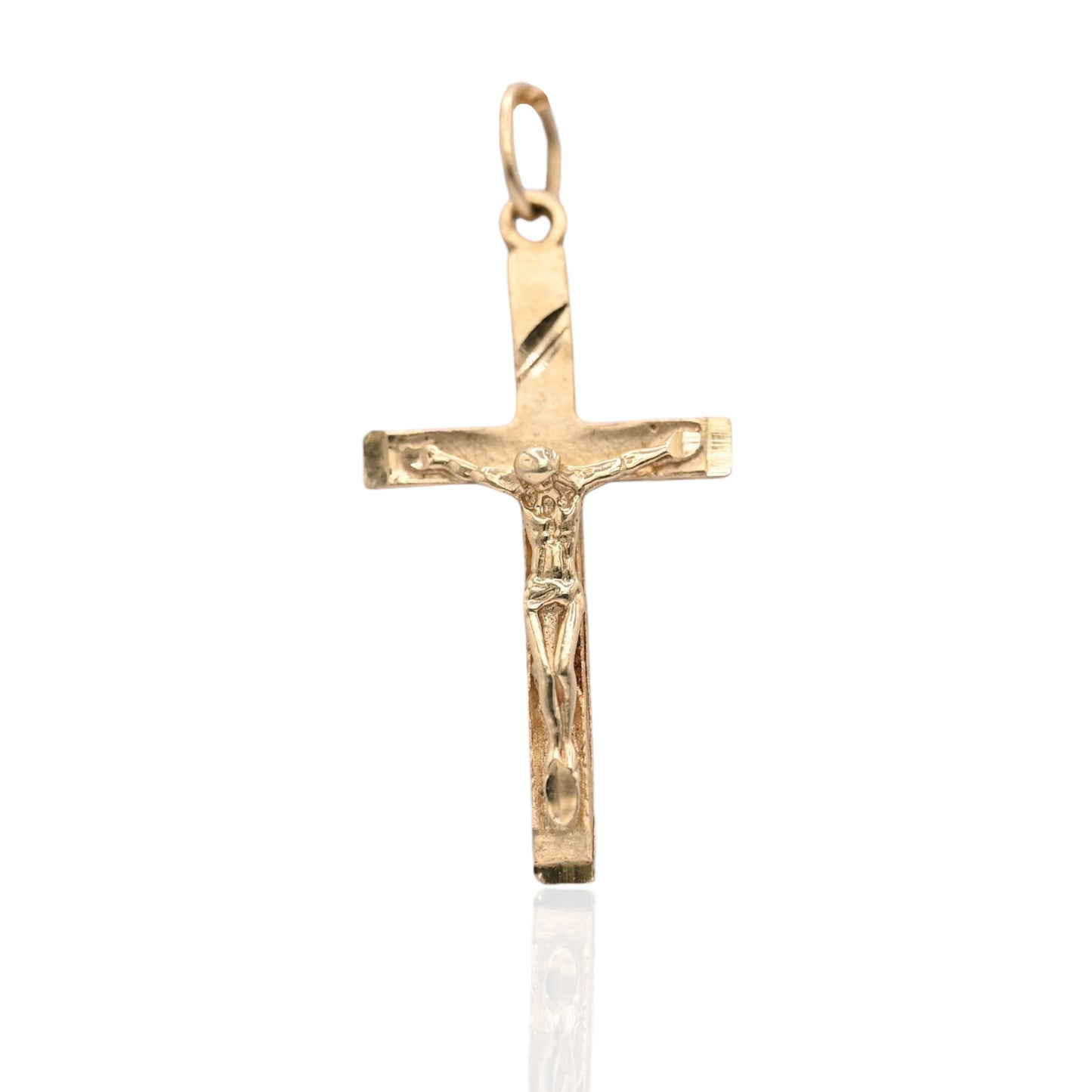 Crucifix Pendant 14K Yellow Gold