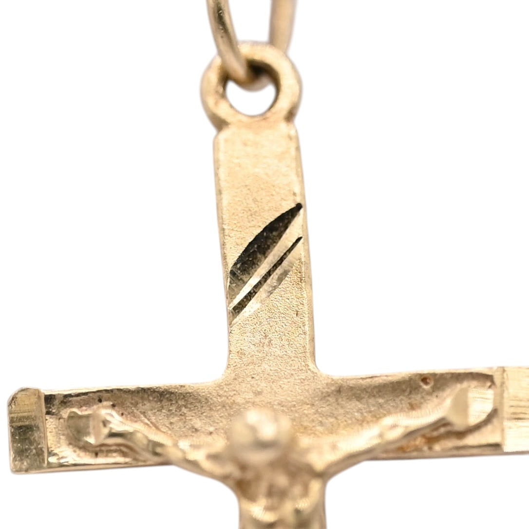 Crucifix Pendant 14K Yellow Gold