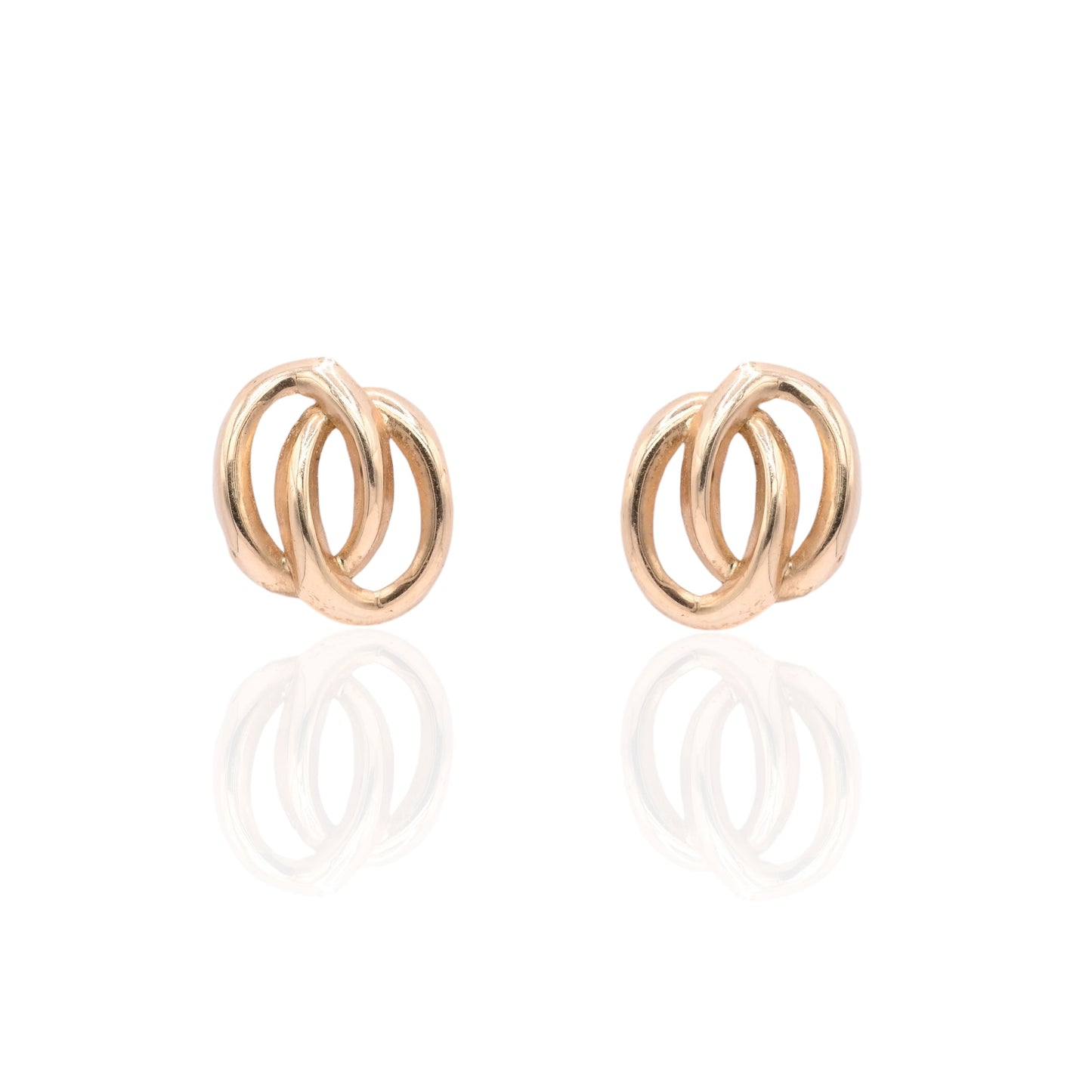 FINAL SALE: Double Loop Earrings 14K Yellow Gold