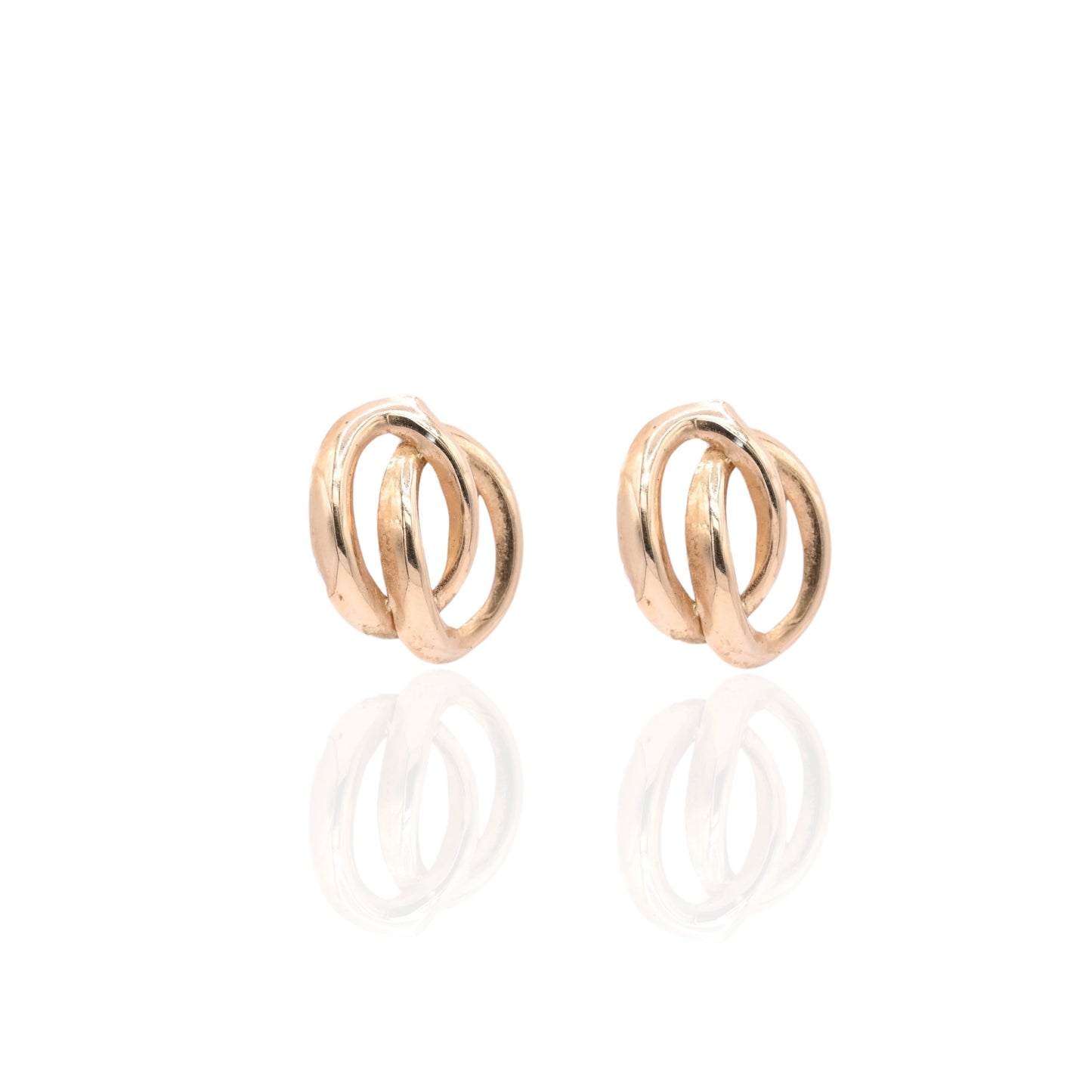 FINAL SALE: Double Loop Earrings 14K Yellow Gold