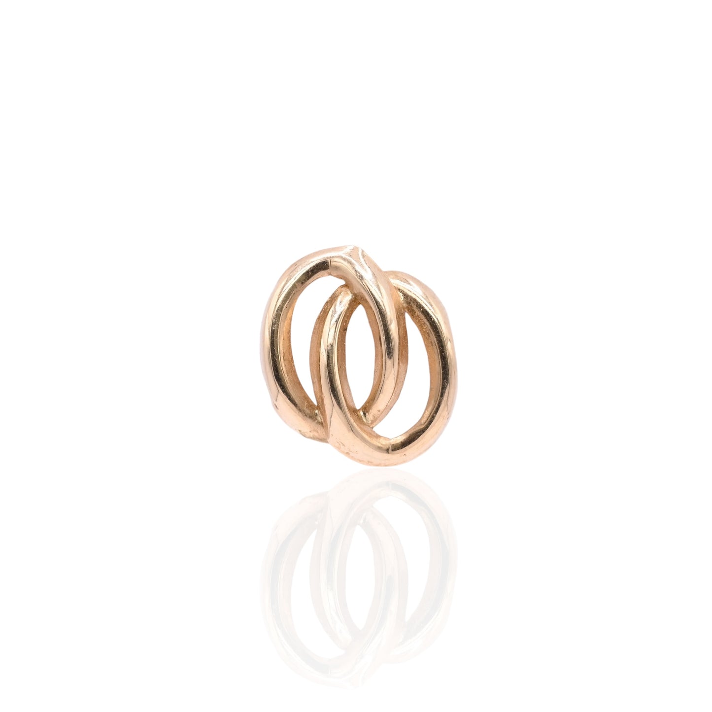 FINAL SALE: Double Loop Earrings 14K Yellow Gold