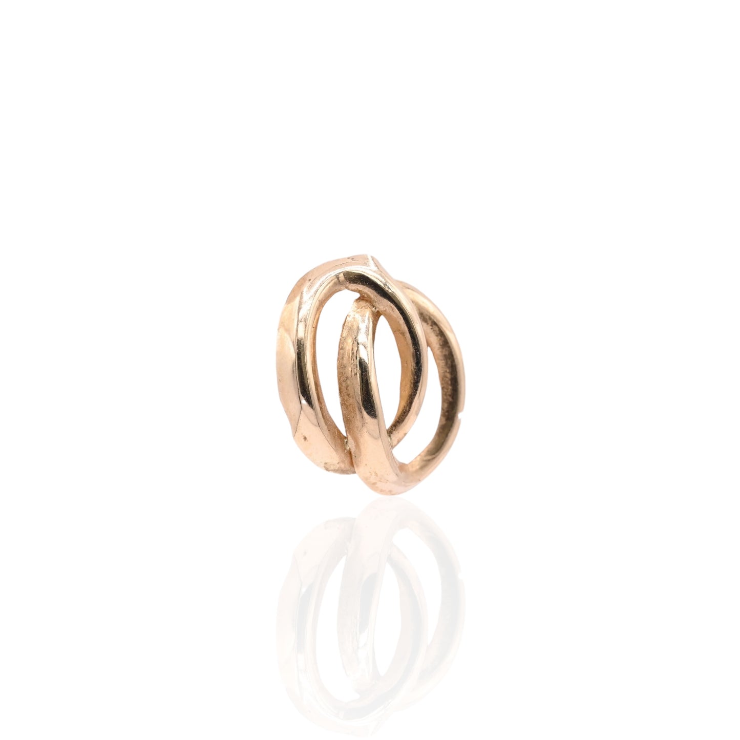 FINAL SALE: Double Loop Earrings 14K Yellow Gold