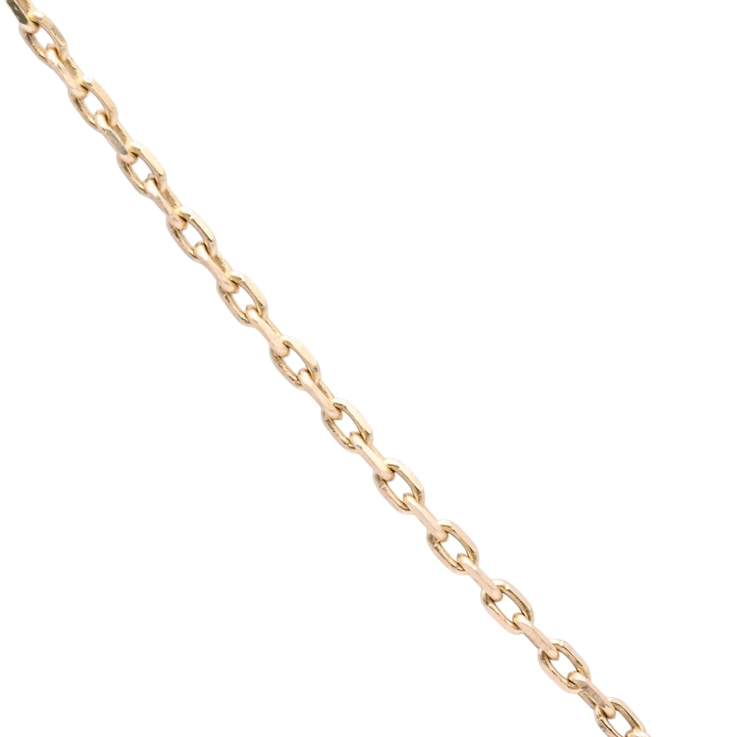 Dainty Bee Necklace 14K Yellow Gold on 17in Diamond Cut Cable Chain