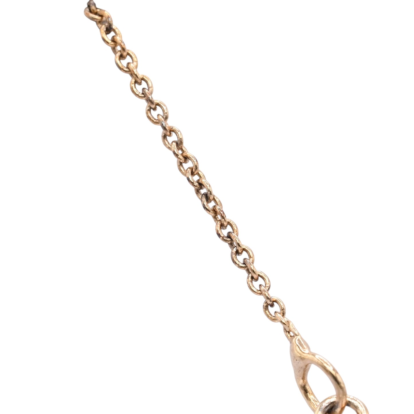 Round Heart Cutout Necklace 14K Yellow Gold 20in (Larrea Original)