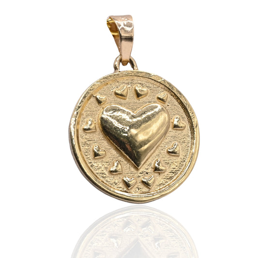 Round Heart Pendant (Larrea Original)
