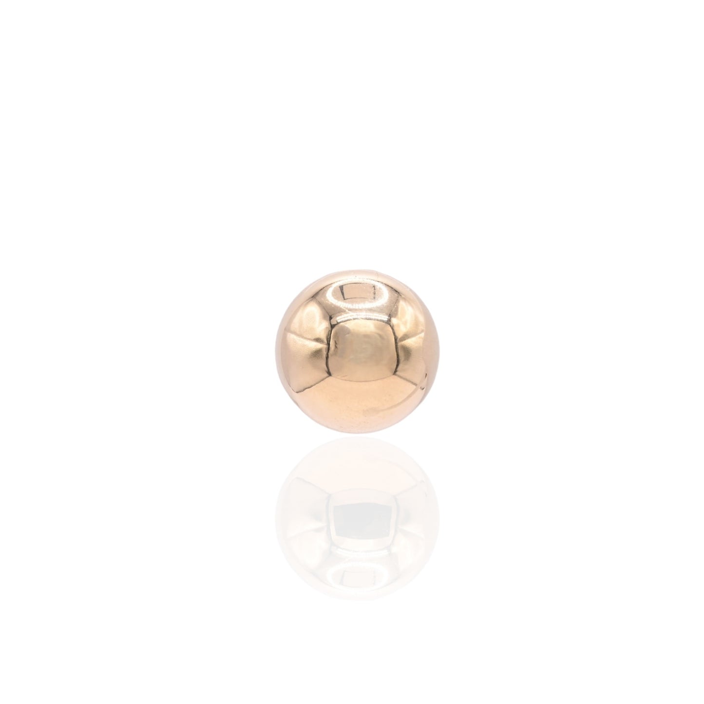 10mm Lightweight Ball Stud Earrings 14K Yellow Gold Butterfly Backs