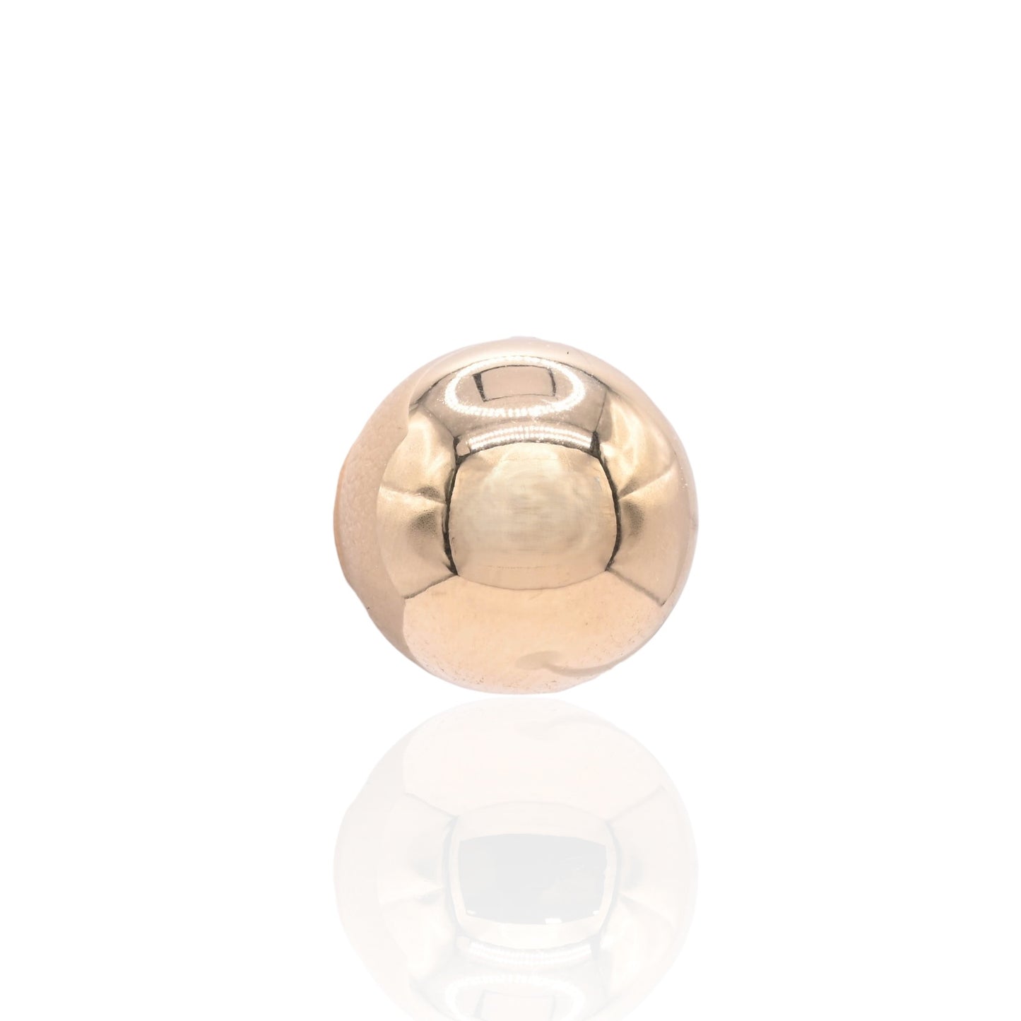 10mm Lightweight Ball Stud Earrings 14K Yellow Gold Butterfly Backs