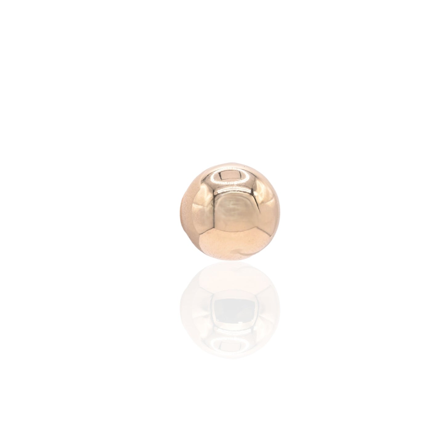 10mm Lightweight Ball Stud Earrings 14K Yellow Gold Butterfly Backs