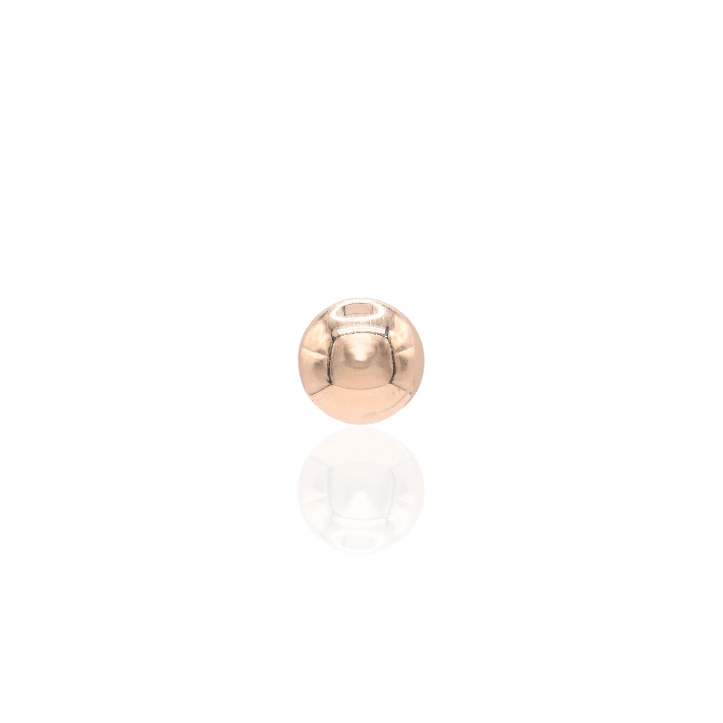 9mm Lightweight Ellipses Stud Earrings 14K Yellow Gold Butterfly Backs