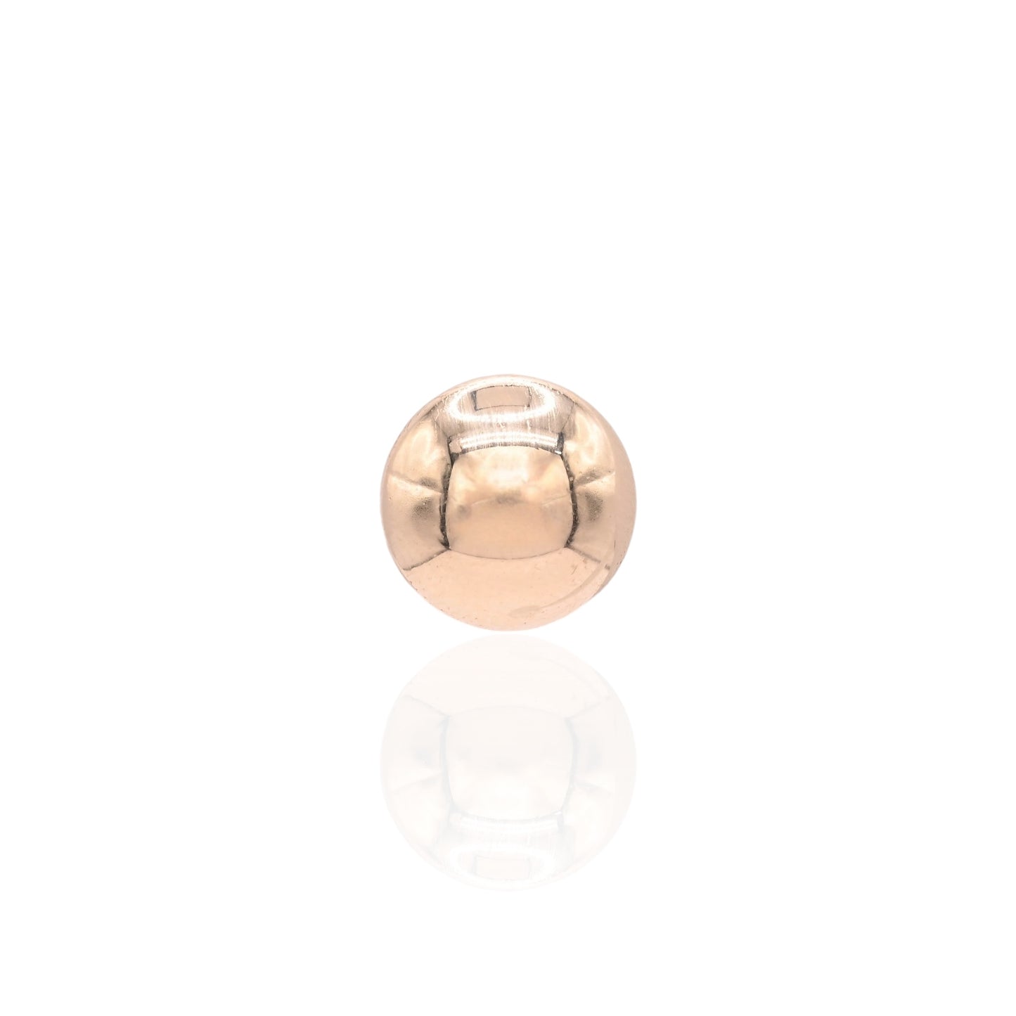 9mm Lightweight Ellipses Stud Earrings 14K Yellow Gold Butterfly Backs