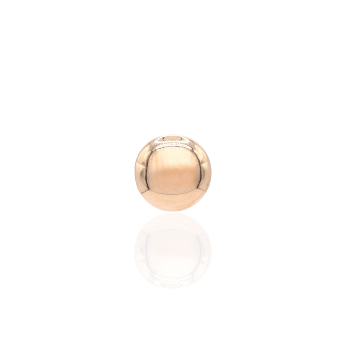 11mm Lightweight Ellipses Stud Earrings 14K Yellow Gold Butterfly Backs