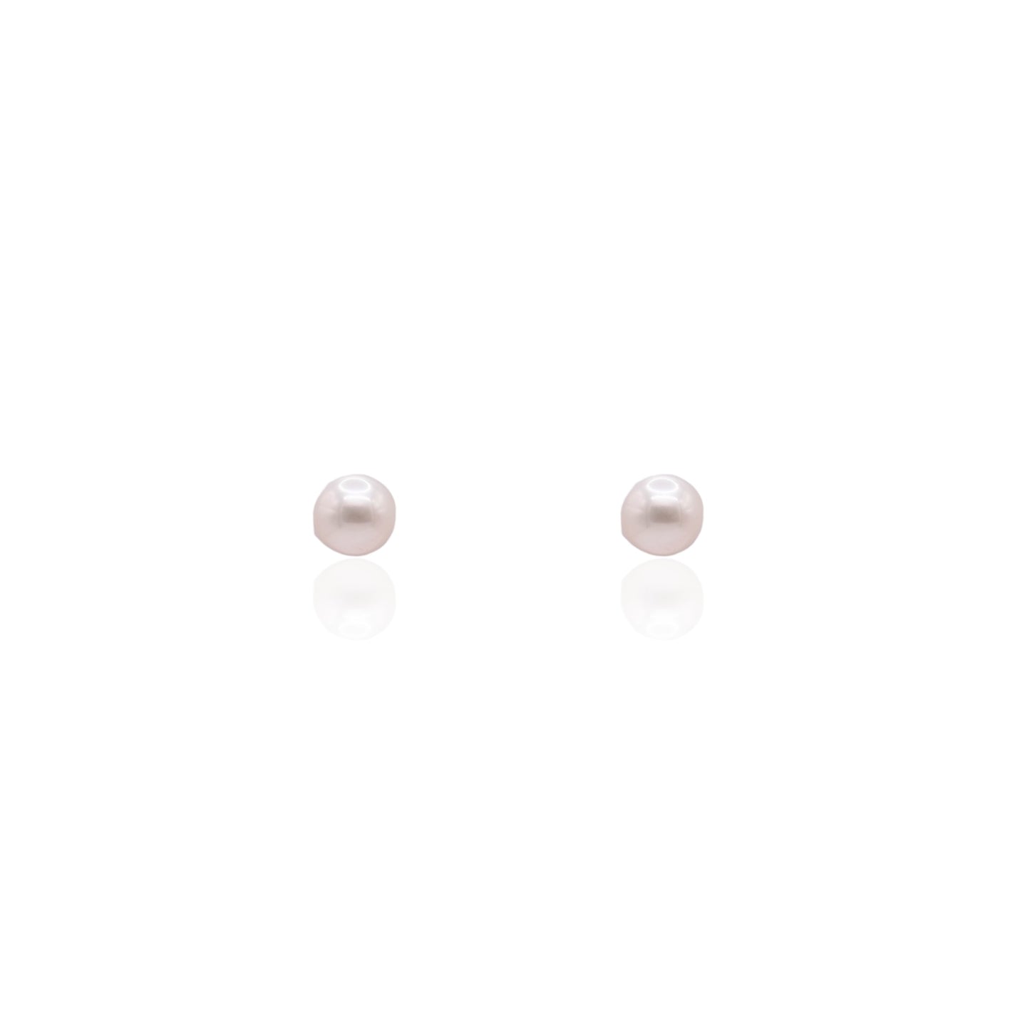 5mm Cultured Pearl Stud Earrings14K Yellow Gold with Butterfly Backs