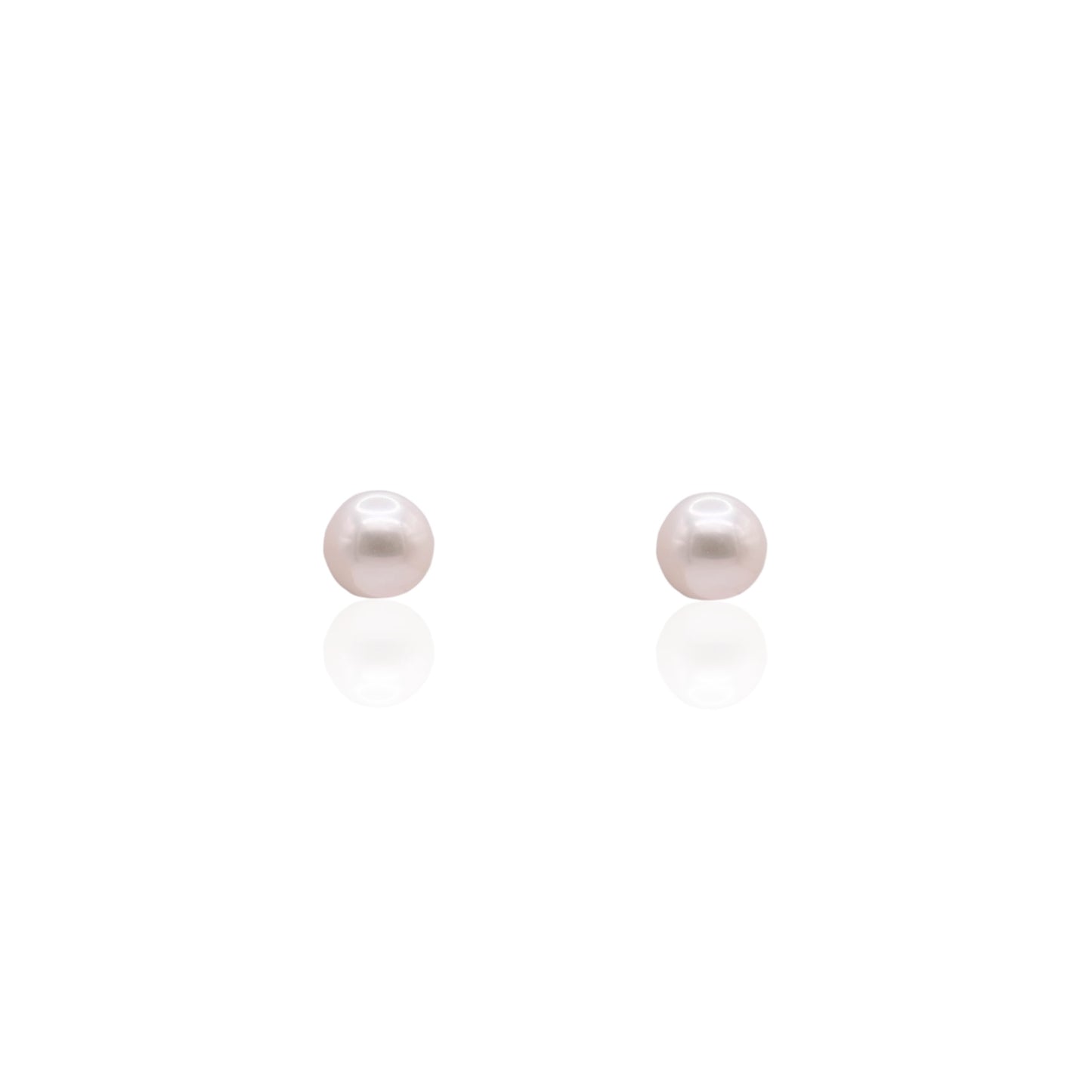 5mm Cultured Pearl Stud Earrings14K Yellow Gold with Butterfly Backs