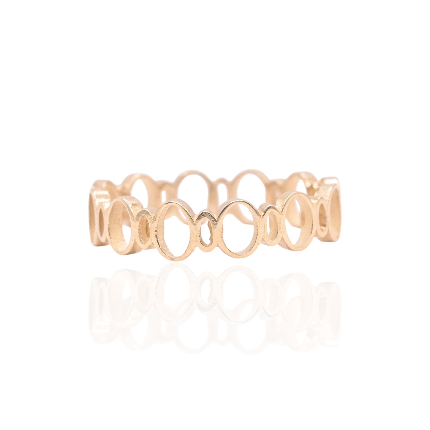 Open Circles Ring 14K Yellow Gold Size 7 (Larrea Original)