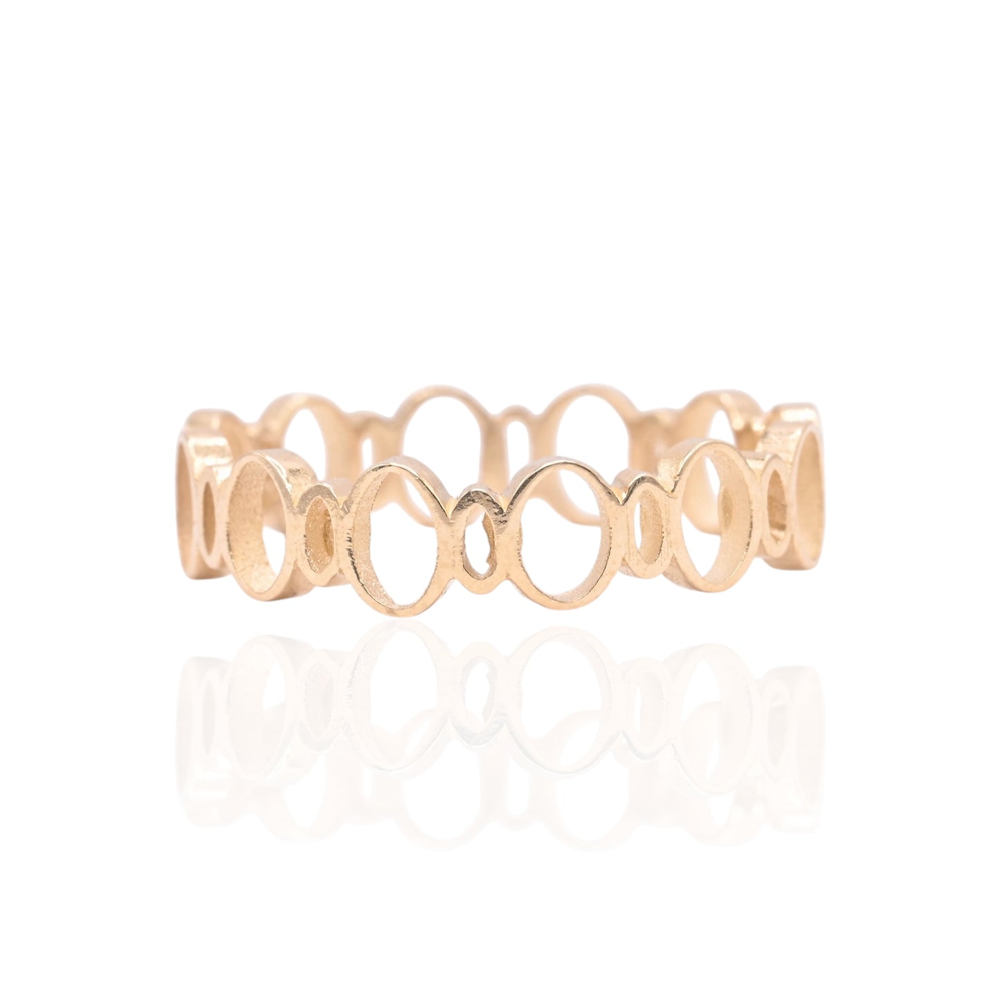 Open Circles Ring 14K Yellow Gold Size 7 (Larrea Original)