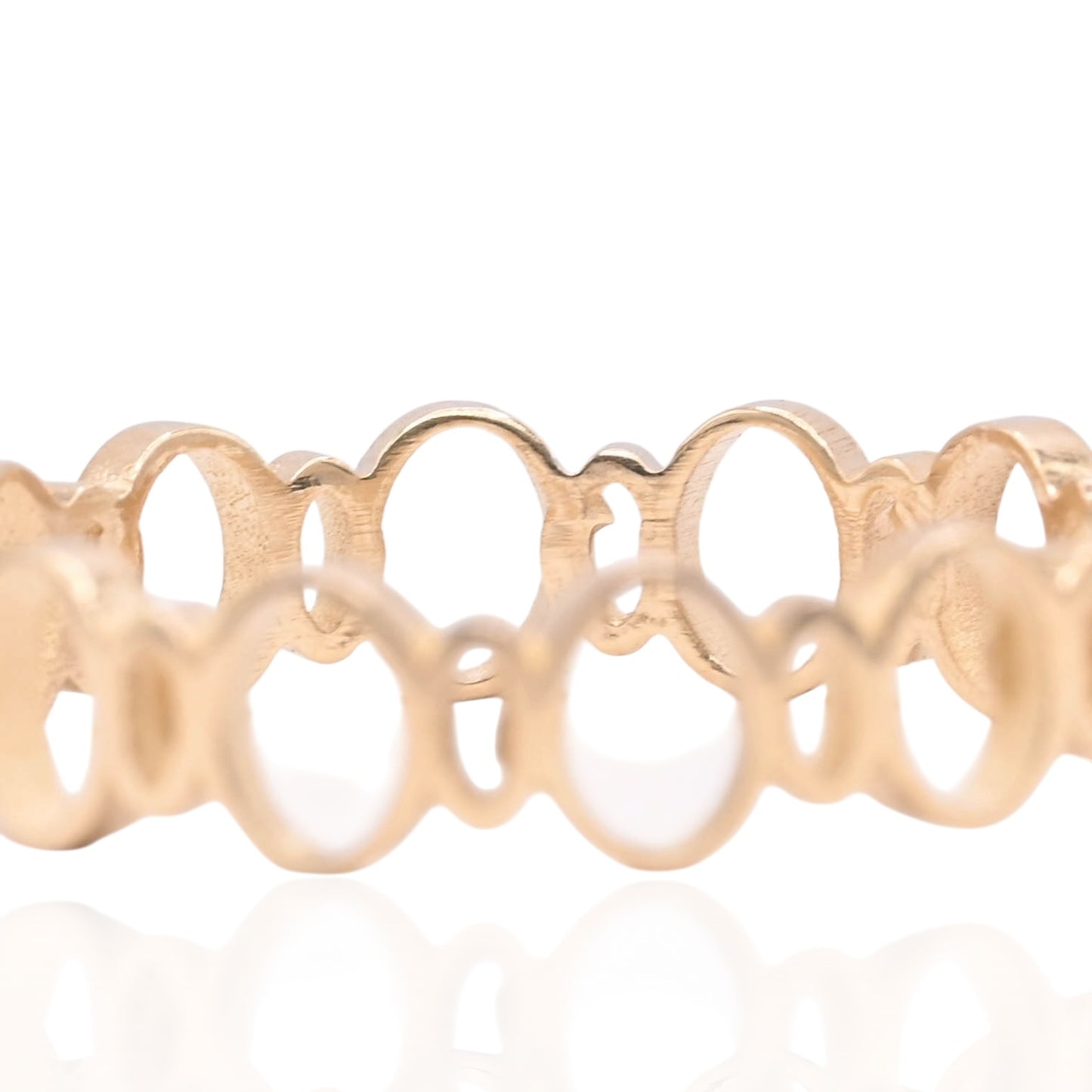 Open Circles Ring 14K Yellow Gold Size 7 (Larrea Original)