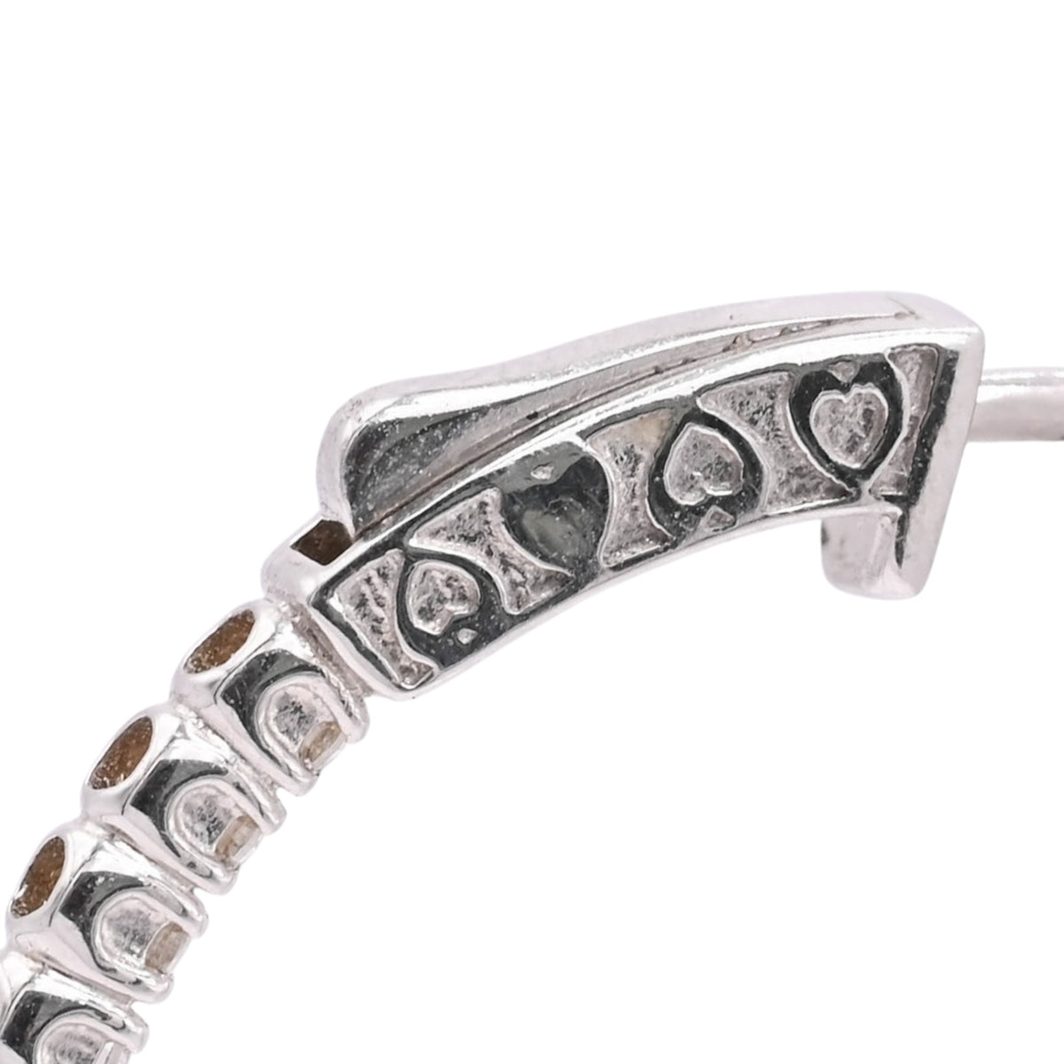 LAB DIAMOND Large Inside Out Hoop Earrings 14K White Gold with Premium Locks 2.18mm Thick/30.43mm Diameter 1.59cttw