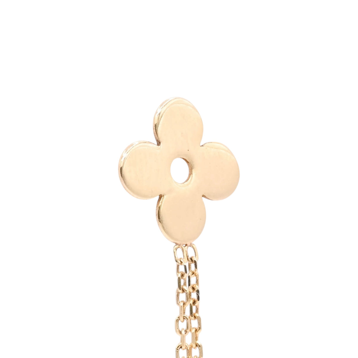 Lightweight Flower Dangle Earrings 14K Yellow Gold