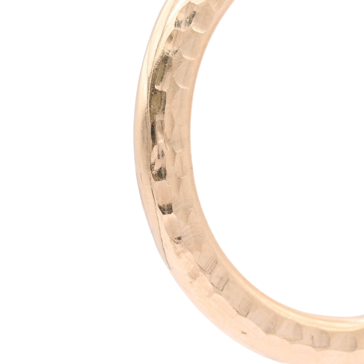 Lightweight Large Hammered Hoop Earrings 14K Yellow Gold with Hinge 2.84mm Thick x 30.00mm Diameter