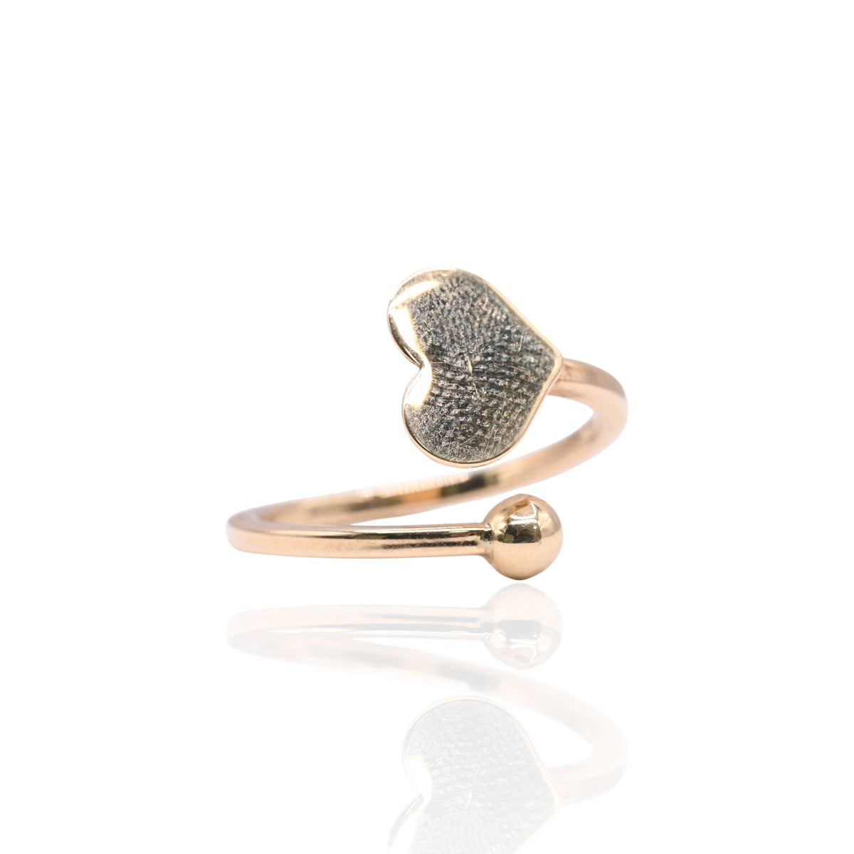 Open Heart Wrap Ring 14K Yellow Gold Size 5