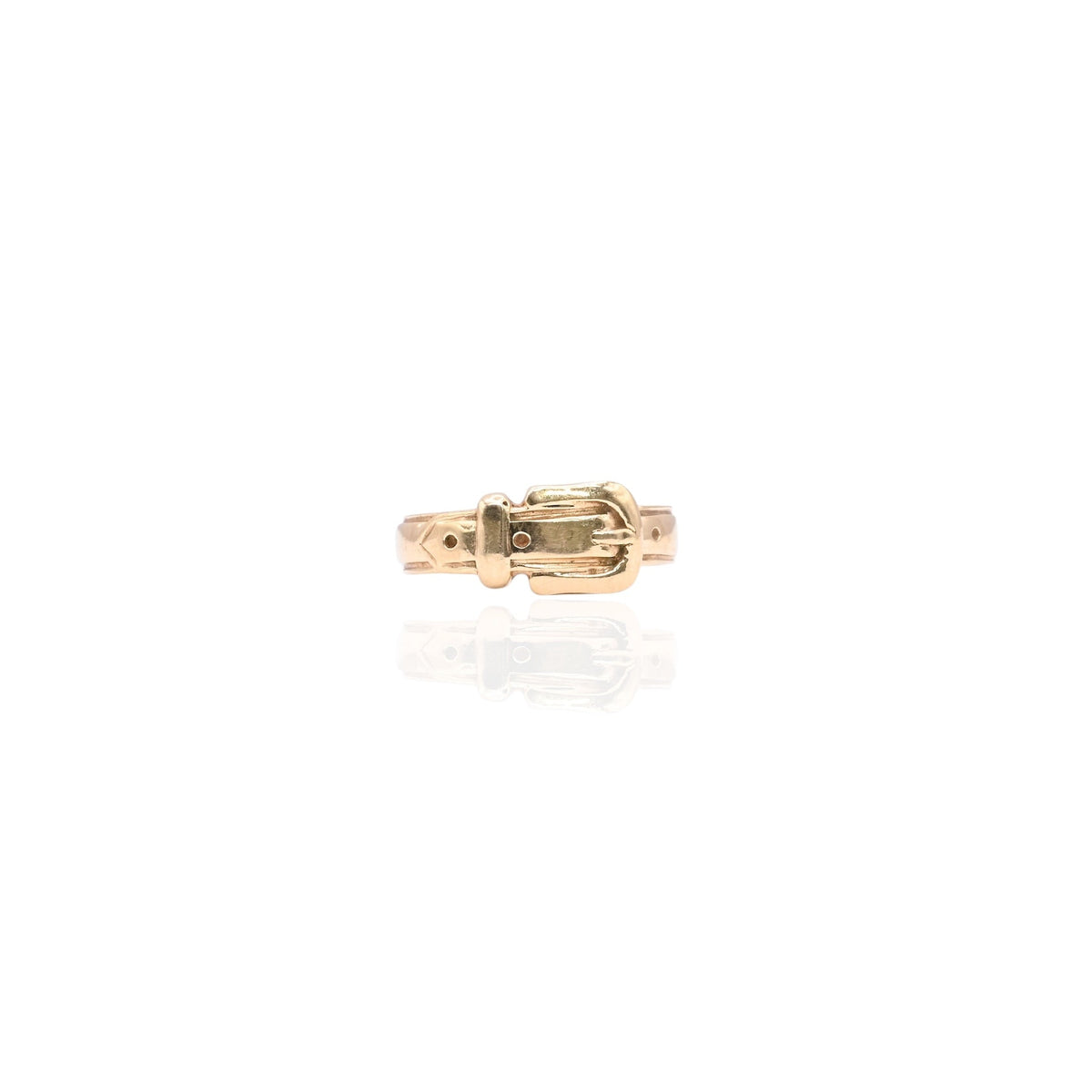Belt Ring 14K Yellow Gold Size 5.25