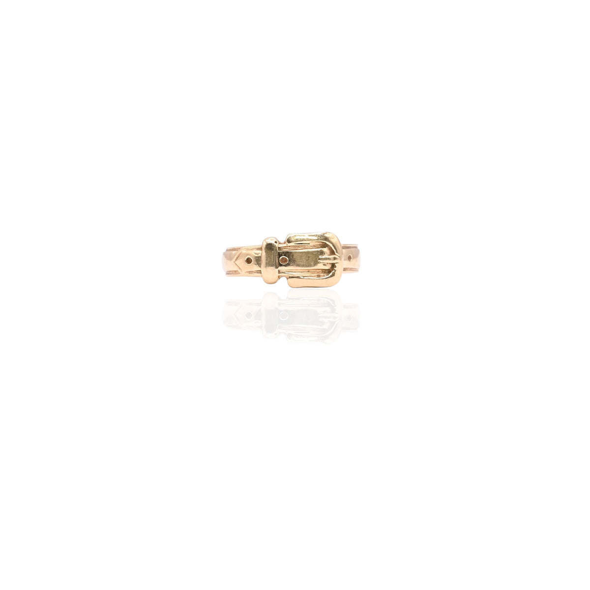 Belt Ring 14K Yellow Gold Size 5.25