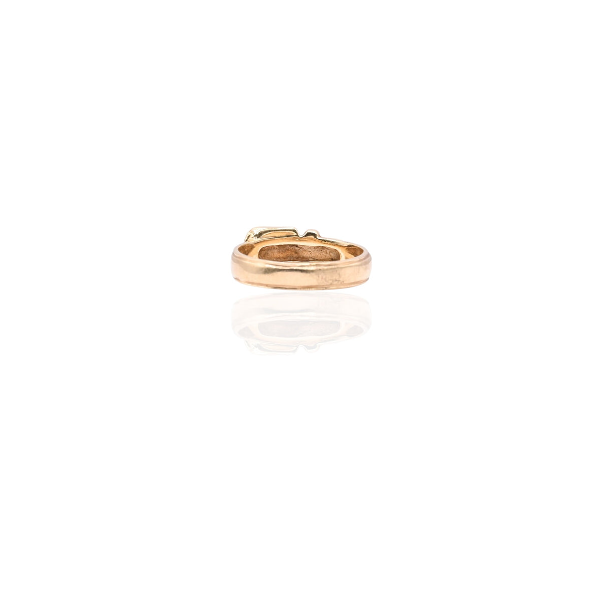 Belt Ring 14K Yellow Gold Size 5.25