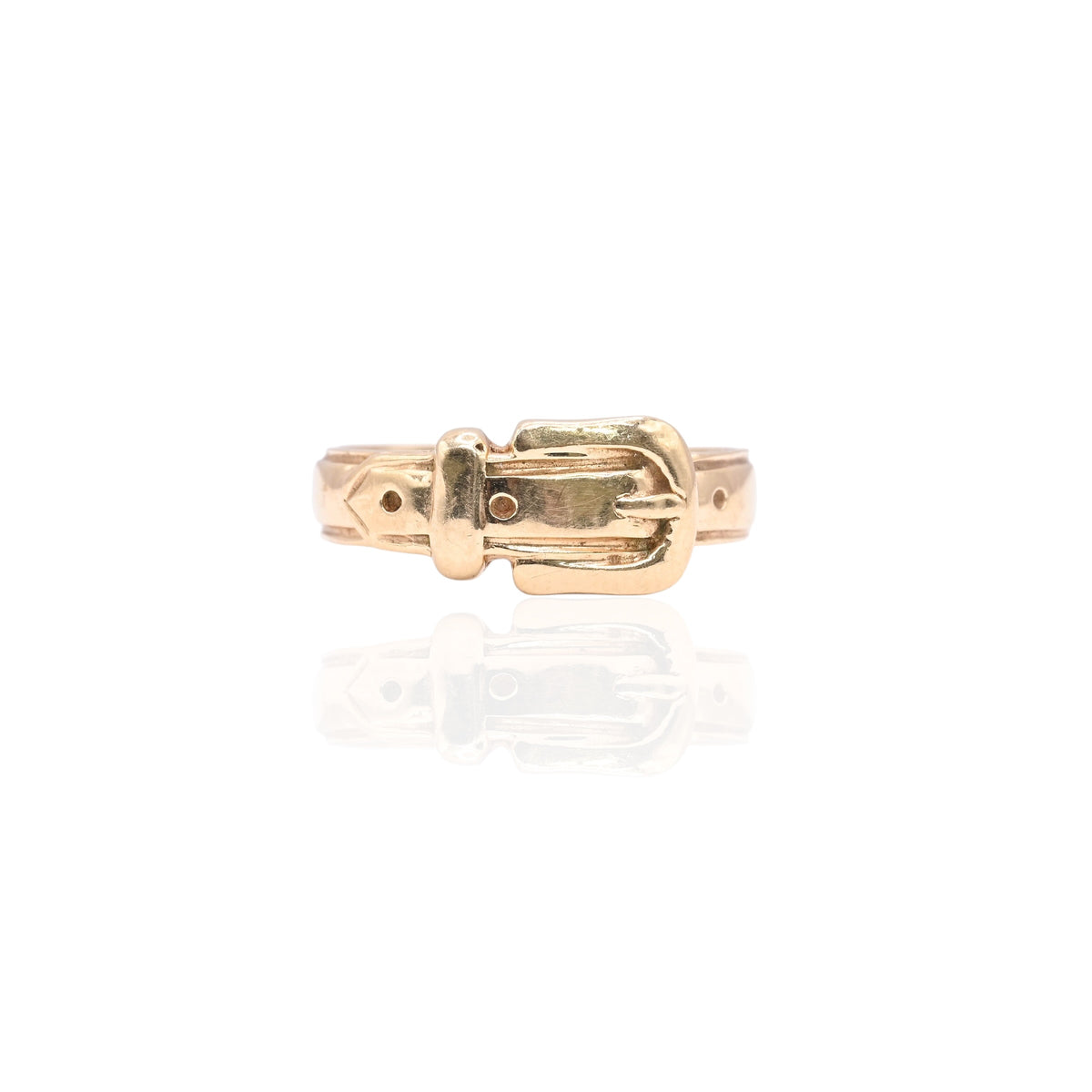 Belt Ring 14K Yellow Gold Size 5.25