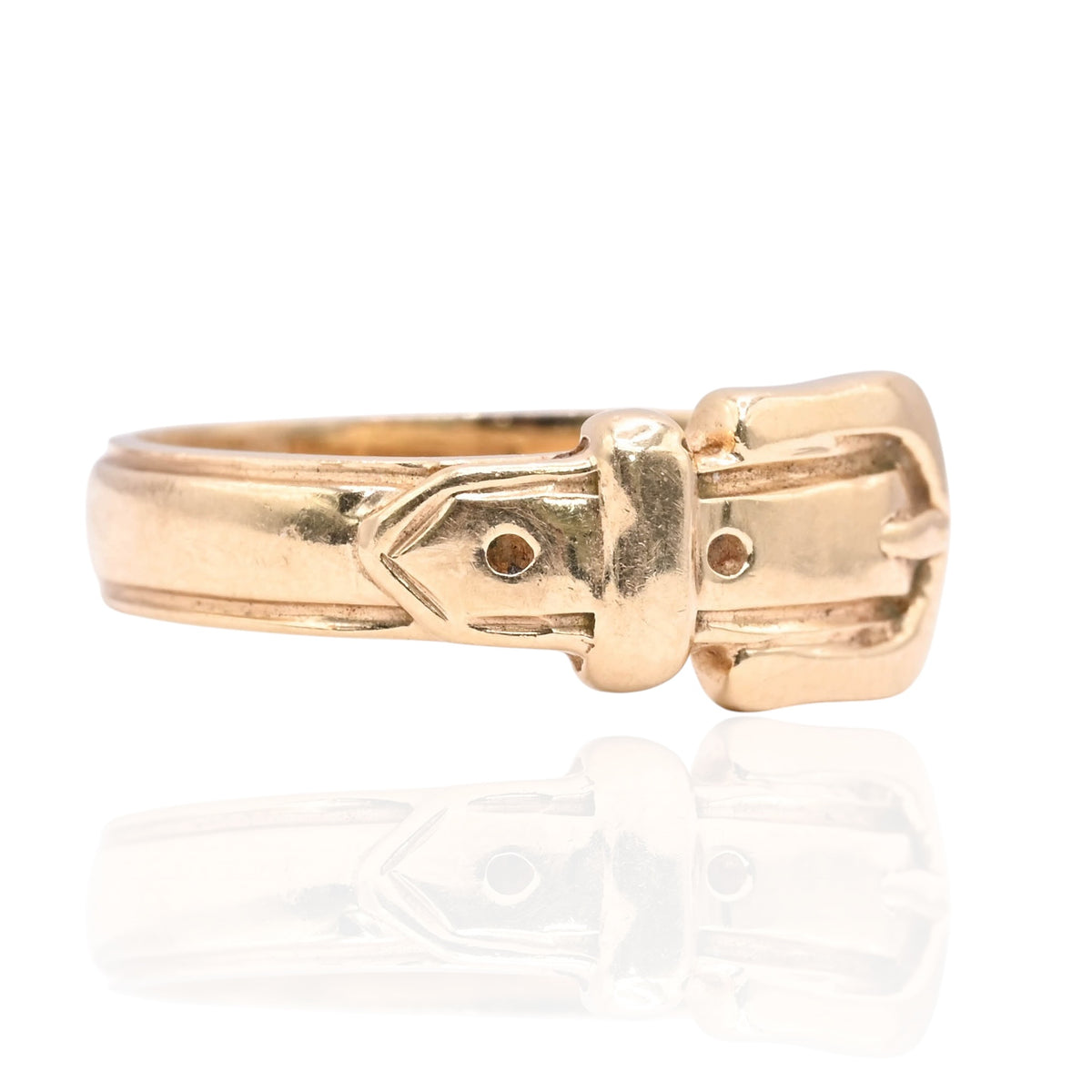 Belt Ring 14K Yellow Gold Size 5.25