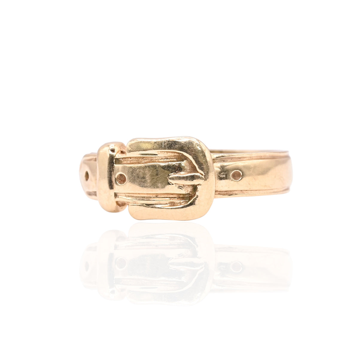 Belt Ring 14K Yellow Gold Size 5.25