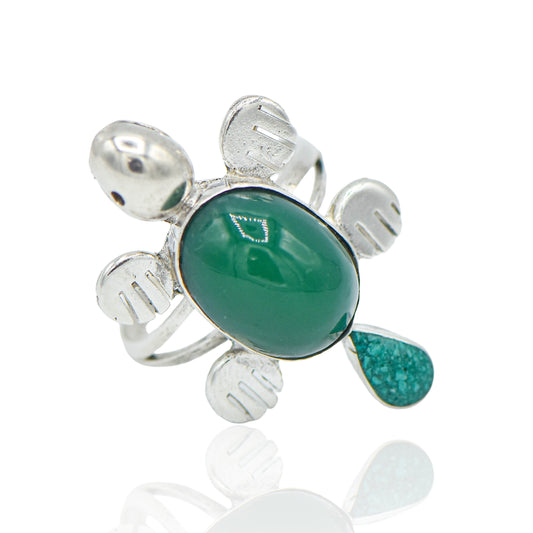 Green Turtle Ring