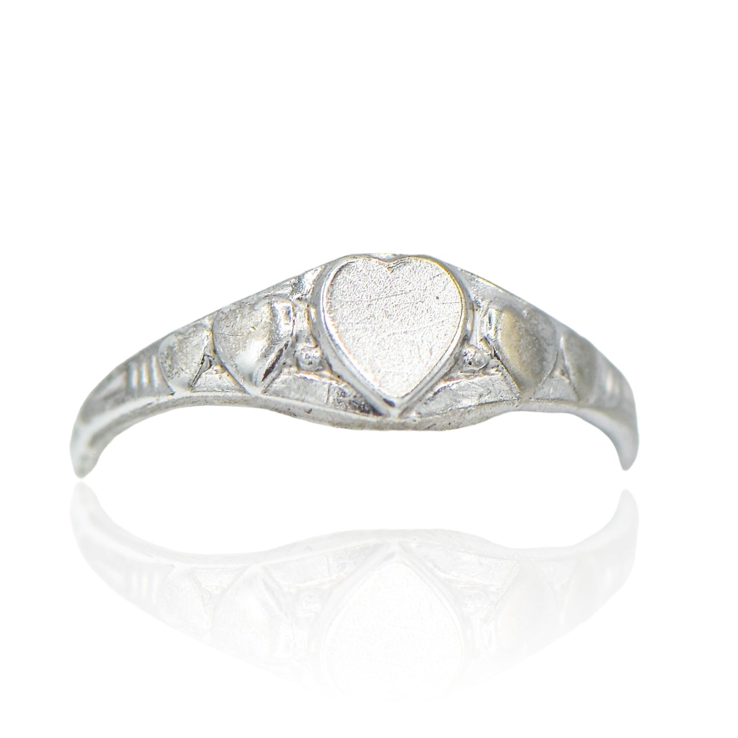 Childs Hearts Sterling Silver Ring