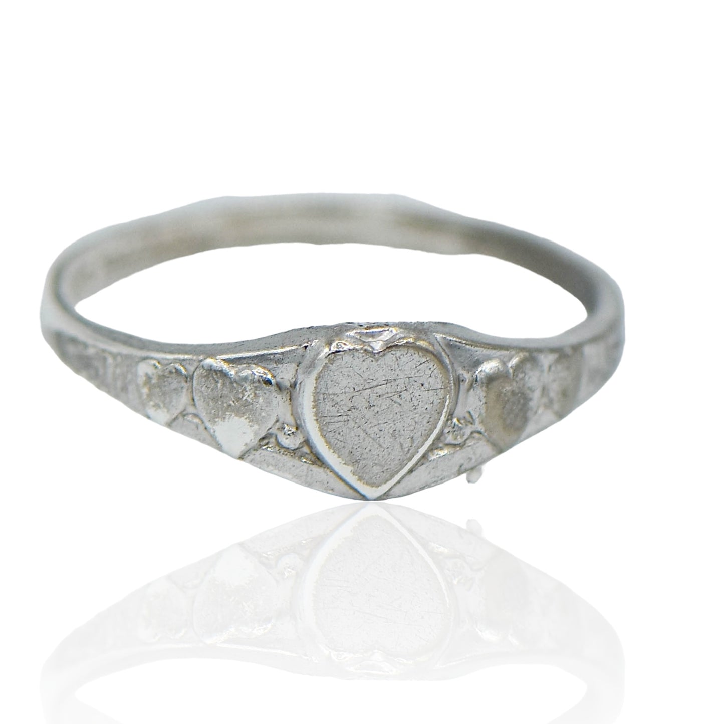 Childs Hearts Sterling Silver Ring